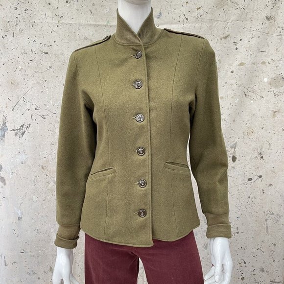 Vintage WW2 Women’s 1944 Wool Field Jacket Shawl Collar, Small/M - Picture 1 of 9